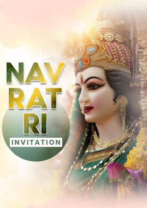 Navratri Invitation templates