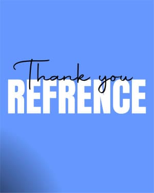 Thank You Reference templates