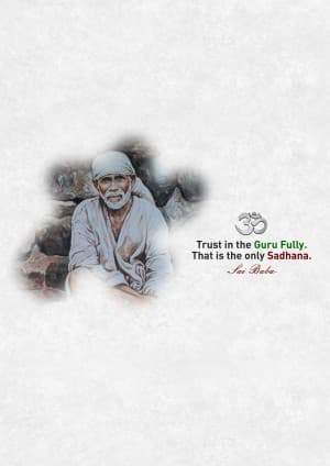 Sai Baba whatsapp status poster