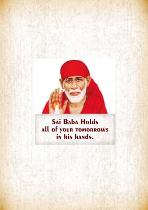 Sai Baba Facebook Poster