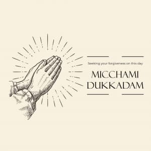 Micchami Dukkadam marketing flyer