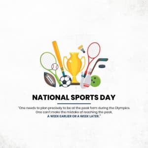 National Sports Day ad post