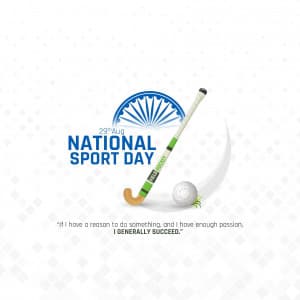 National Sports Day marketing poster