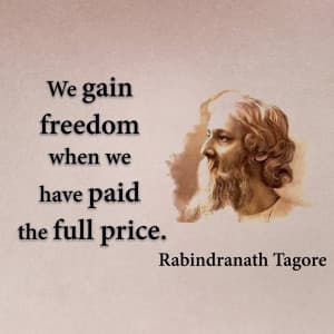 Rabindranath Tagore flyer