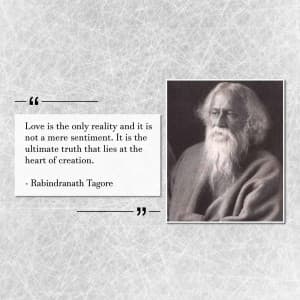 Rabindranath Tagore poster