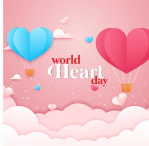 World Heart Day advertisement banner