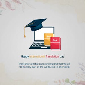 International Translation Day marketing poster