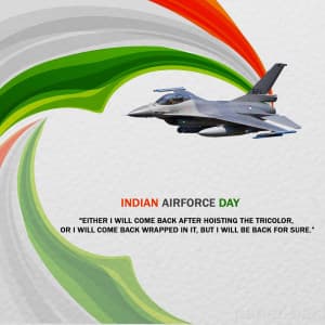 Indian Air Force Day advertisement banner