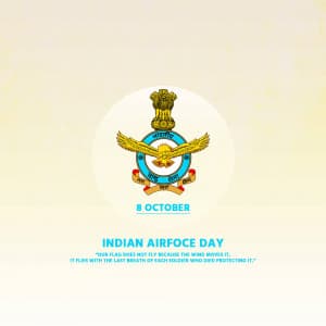 Indian Air Force Day greeting image