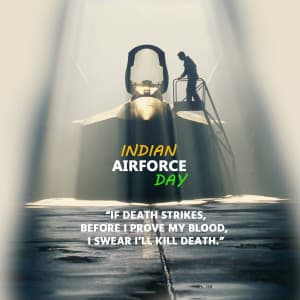 Indian Air Force Day ad post