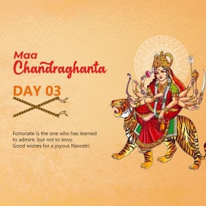 Day-3  Chandraghanta Maa festival image