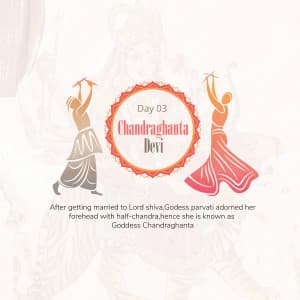 Day-3  Chandraghanta Maa ad post