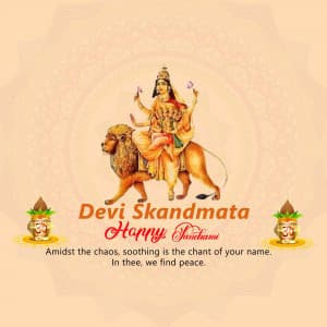 Day-5 Skandamata greeting image