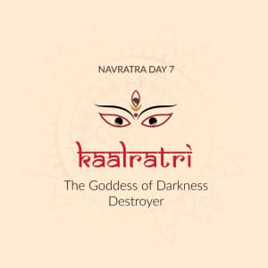 Day-7 Devi Kalratri Maa festival image