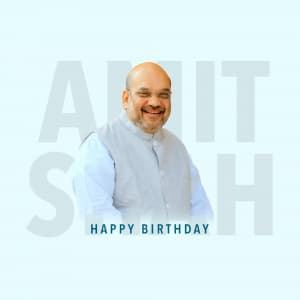 Amit Shah | Birthday Instagram Post