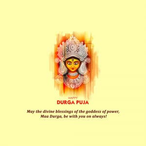 Durga Puja advertisement banner