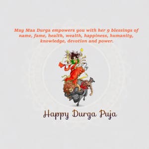 Durga Puja ad post