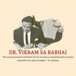 Dr Vikram Sarabhai Punyatithi ad post