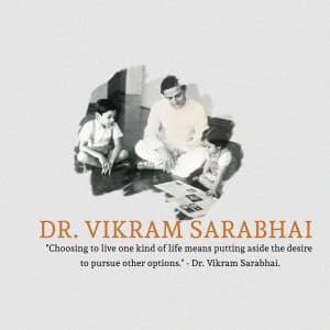 Dr Vikram Sarabhai Punyatithi greeting image