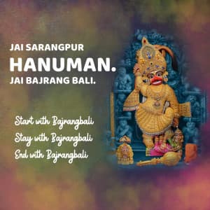 Hanuman whatsapp status poster