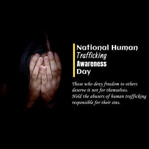 National Human Trafficking Awareness Day ad post