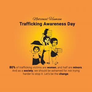 National Human Trafficking Awareness Day graphic