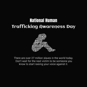 National Human Trafficking Awareness Day creative image