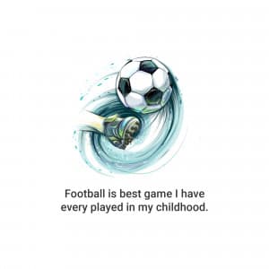 Football creative image