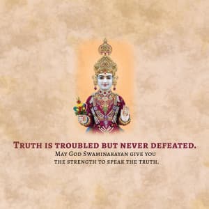Swaminarayan Instagram flyer