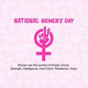 National Women's Day greeting image