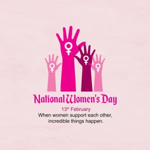 National Women's Day marketing poster
