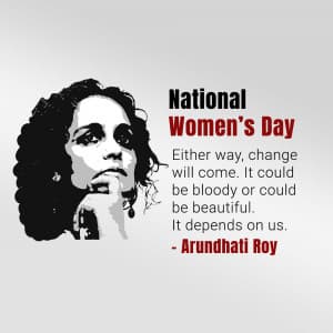National Women's Day creative image