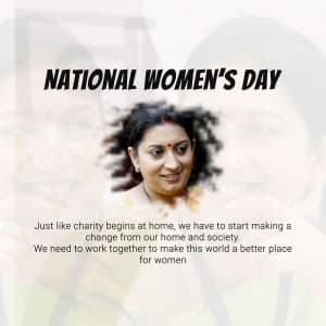 National Women's Day Facebook Poster