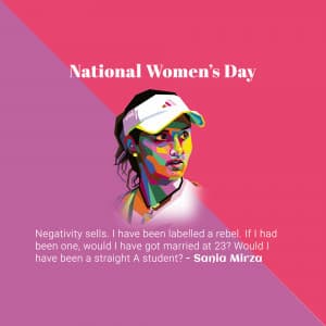 National Women's Day event advertisement