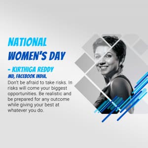 National Women's Day flyer