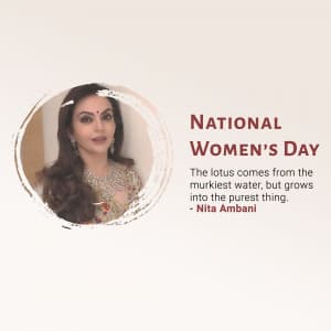 National Women's Day banner