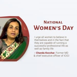 National Women's Day event poster
