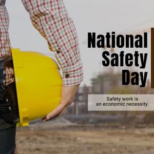 National Safety Day advertisement banner