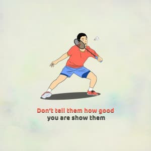 Badminton Instagram flyer