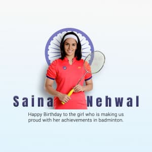 Saina Nehwal Birthday festival image