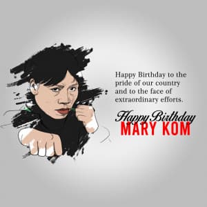 Happy Birthday Mary Kom Instagram Post