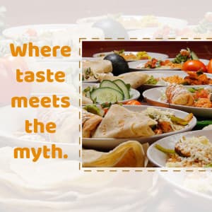 Indian Cuisine promotional template