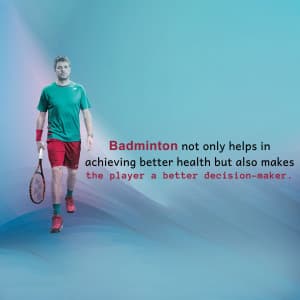 Badminton poster Maker