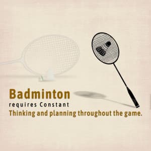 Badminton facebook ad banner