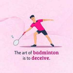 Badminton flyer