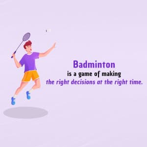 Badminton poster