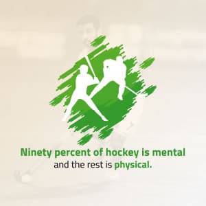 Hockey Social Media post