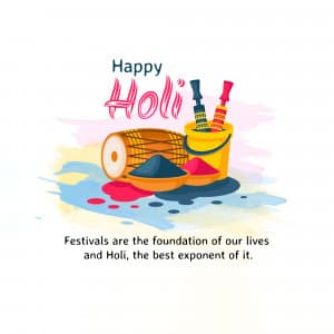 Happy Holi marketing poster