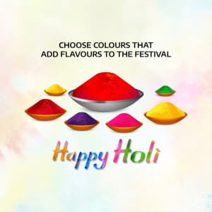 Happy Holi whatsapp status poster