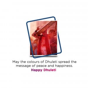 Happy Dhuleti marketing poster